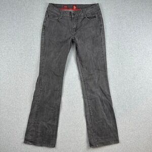 Sasson Oh La La Bootcut Boogie Women 8 Gray Denim Jeans Flare Black Grey Pockets